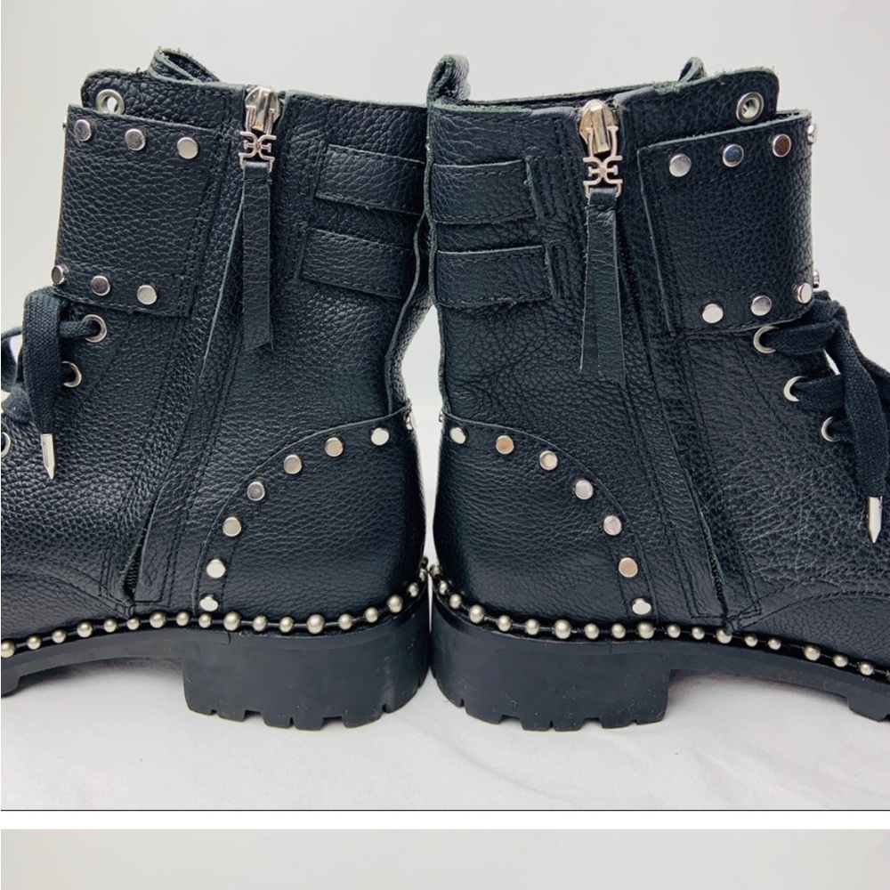 Sam Edelman Jennifer Studded Black Ankle Boots